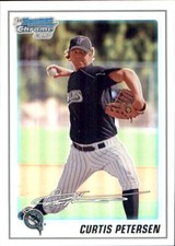 2010 Bowman Chrome Prospects REFRACTOR #BCP78 Curtis Petersen SERIAL #405/777