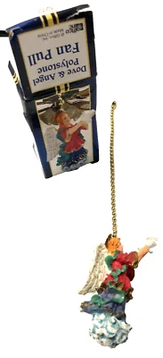 Angel with Dove Figure Fan Pull - Изображение 1 из 4