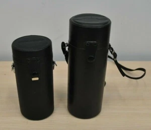 Vintage set 2pcs Camera lens case. soligor, sigma. Made In Japan - Picture 1 of 12