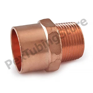 1" C x 3/4" Male NPT Threaded Copper Adapter - Picture 1 of 1