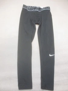 Nike Pro Size M Mens Black Compression Pull On Logo Base Layer Pants 141 - Picture 1 of 10