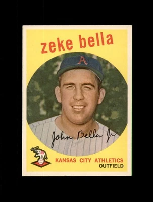 1959 Topps Baseball #254 Zeke Bella (Athletics) NM - Image 1 of 2