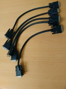 Qty-5 1ft DVI-D to DVI-D Dual Link Cable - Black - Picture 1 of 1