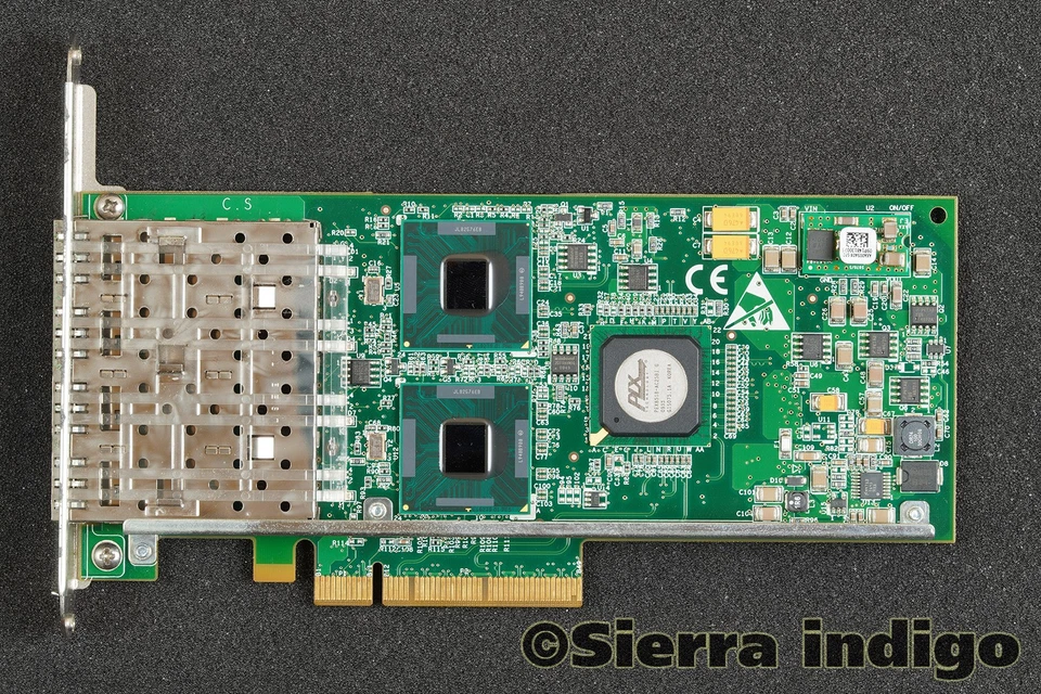 Silicom PEG4SFPI6-RoHS Quad Port Fiber Gigabit SGMI Adapter Card Rounded Bracket - Image 1 of 1