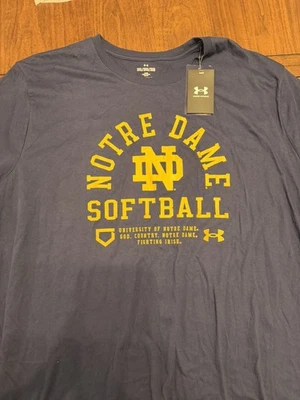Camisa de manga corta Notre Dame de softbol irlandés de lucha Under Armour XXXLarge 3XL Foto 1 de 4