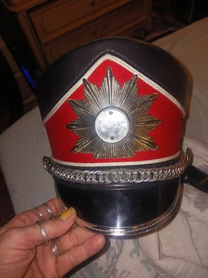 Gorra de colección Shako Masters banda de marcha roja negra plateada Foto 1 de 4