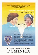 (850142) Dominica Girl Guides Dorris Stockman Minisheet MNH 1987