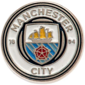 Manchester City Pin Badge Official Merchandise Football Club Gift Idea Man FC - Picture 1 of 2
