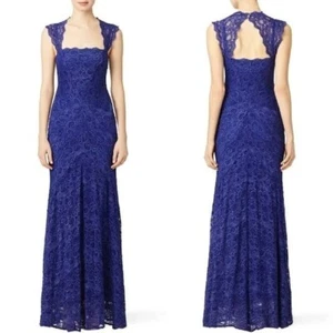 Nicole Miller Women's eva Gown Stretch Lace (Color: Blue) (Size: 2) - Picture 1 of 3