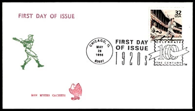 1998 Babe Ruth Celebrate the Century 1920's FDC- Ron Myers Cachet - Image 1 of 2