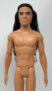 Barbie Looks #9 Fashionistas Hybrid NUDE Native American Ken Doll Long Hair Cam - Picture 1 of 16