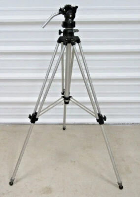 Bogen Model 3040 Tripod & 3063 Head Camera Stand with Bogen Manfrotto  - Image 1 of 4
