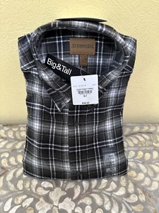 NWT St. John's Bay Shirt Men's XLT Tahoe Forest Ombre 100% Cotton Button Down - Picture 1 of 4
