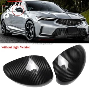 Par de cubiertas de espejo retrovisor de carbono real para Acura Integra A-Spec Hatchback 2022+ - Imagen 1 de 12
