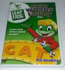 Leapfrog Talking Words Factory Video Pre-Reading Dvd Homeschool