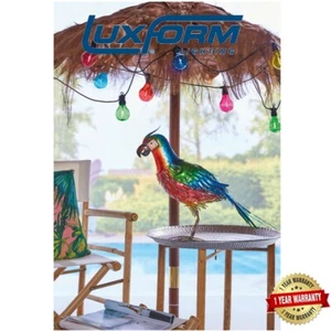 Adorno de jardín de loro con energía solar Luxform luz LED animal - Imagen 1 de 3