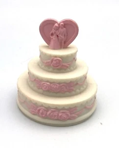 Barbie Mattel Repuesto Sueño PASTEL DE BODA EN NIVELES 3 Capas Muñeca Casa de Muñecas - Imagen 1 de 4