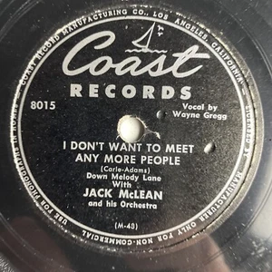 10" 78 RPM-Jack McLean-Who Put That Dream In Your Eye/I Don't Want to Meet Any - Bild 1 von 4
