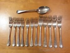 13 Piece Set EPNS Cutlery Forks  And Spoo by James Dixon