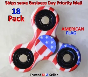 Fidget SPINNER Hand TRI BANDIERA AMERICANA MIMETICA EDC STRESS ADHD GIOCATTOLO PER BAMBINI ALL'INGROSSO 18 - Foto 1 di 3