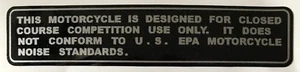 HONDA CR250 CR250R SWINGING-ARM CAUTION WARNING DECAL - Picture 1 of 1