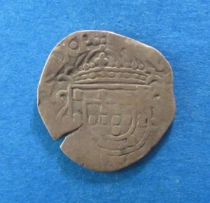 PORTUGAL 50 REIS 1/2 TOSTÃO 1656-1667 SILVER AFONSO VI KM 72 #5950# - Picture 1 of 3