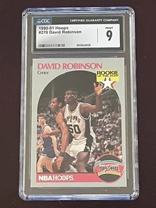1990 NBA Hoops - DAVID ROBINSON - #270 - Rookie of the Year - CGC 9 - Picture 1 of 2