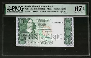 South Africa | 10 RAND | 1990-1993 | P#120e | PMG 67 EPQ - Picture 1 of 2