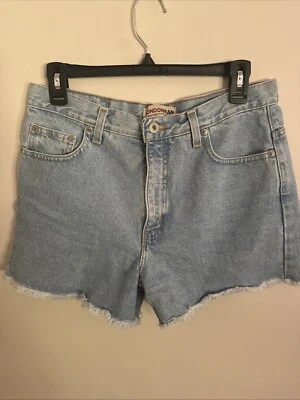 Vtg Women’s 90s London Jeans High Rise Frayed Denim Shorts 10 Victoria Secret - Image 1 of 4
