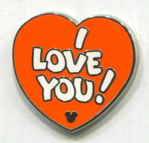 Prendedores Disney Pájaro Naranja Mickey Oculto "¡Te Amo!" Pin Heart COMPLETER - Imagen 1 de 1