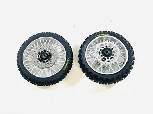 Losi Pro Moto Mx Front Rear Dunlop Tire & Wheel Bearings, Rotors, Sprocket New - Picture 1 of 6