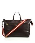 100% Authentic New Bally Novo Leather Brown Travel Weekender Duffle/Duffel Bag