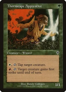 MTG 2000 DORNLANDSCHAFT LEHRLING - CREATURE WIZARD - MAGIC GATHERING KARTE - Bild 1 von 2