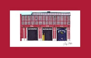 Chesapeake & Ohio Huntington, WV Shops 11"x17" Matted Print Andy Fletcher signed - Picture 1 of 1