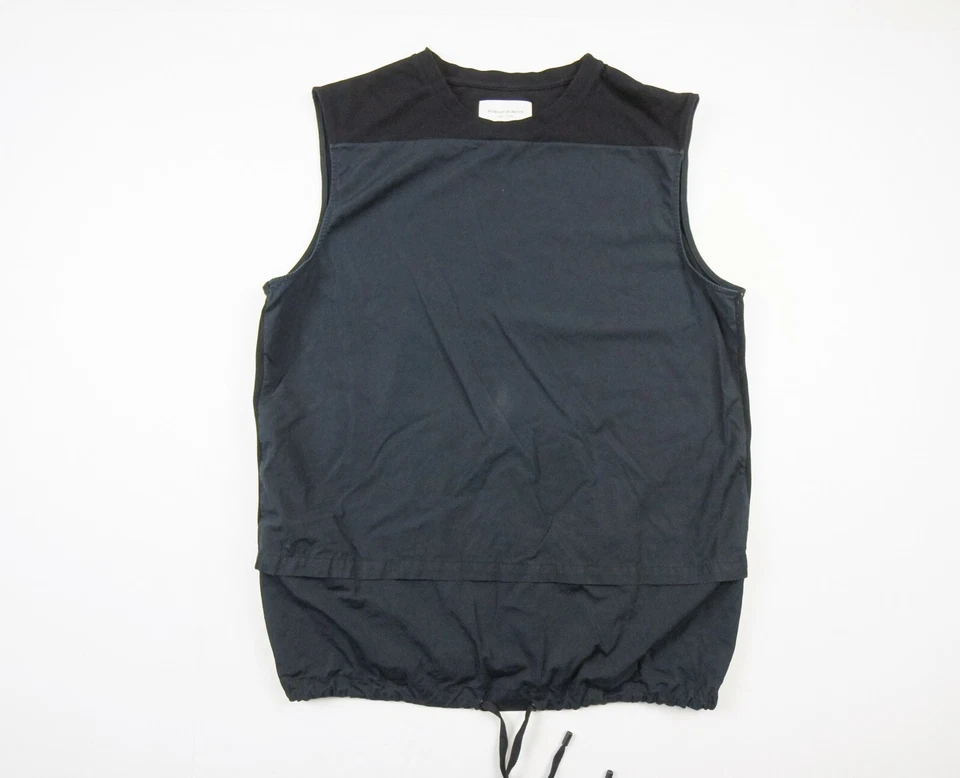 Camisa masculina escola pública Nova York grande azul sem mangas colete cordão adulto - Imagem 1 de 4