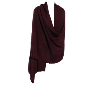 Cashmere | Shawl | 4 Ply| Hand Loomed | Nepal| Herringbone | Sable Brown - Picture 1 of 3