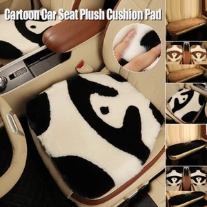 Cute Panda Cartoon Car Seat Cushion Pad Soft Plush Warm Cover Seat Cover Winter - Picture 1 of 26