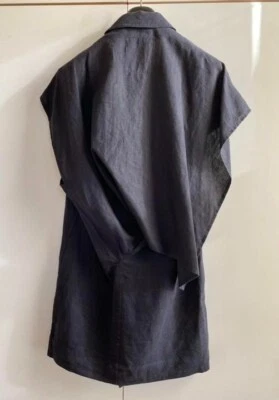Chaqueta Yohji Yamamoto Mujer Sin Mangas Años 80 De Colección Única Lino Unisex Usada Foto 1 de 4