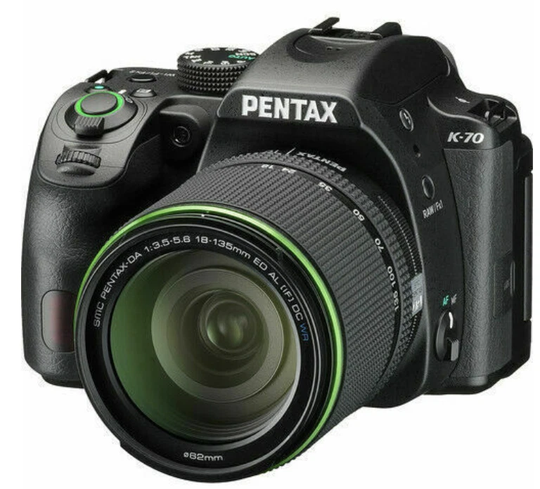 USED PENTAX K70  Camera - Black (Kit with 18-135mm f3.5-5.6ED AL FREESHIPPING - Image 1 of 1