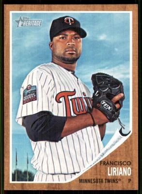 2011 Topps Heritage #230 Francisco Liriano Minnesota Twins - Image 1 of 2