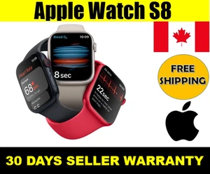 Apple Watch Series 8 - GPS/GPS+Cellulaire - 41/45 mm - Bon état ** Entièrement fonctionnel ** - Photo 1 sur 9