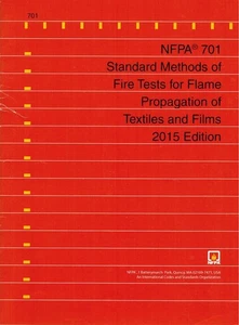 NFPA 701 Standard Methods of Fire Tests for Flame Propagation of Textiles & Film - Picture 1 of 1