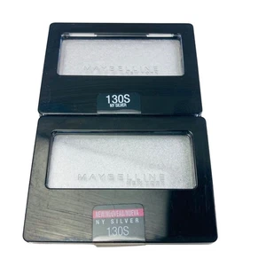 Maybelline Expert Wear Eyeshadow 130S NY Silver - 2 Pack New & Sealed - Picture 1 of 2