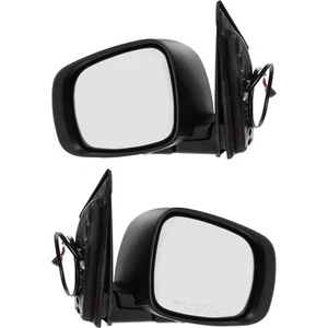 Mirrors Set For 2008-2020 Dodge Grand Caravan Power Adjust Heated Textured Black - Picture 1 of 12