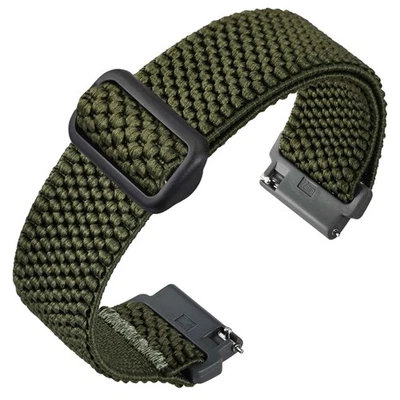 ANNEFIT Woven Nylon Watch Strap,16mm 18mm 19mm 20mm 22mm 24m, Men Watch Band - Image 1 of 4