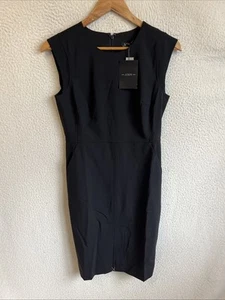 J Crew Petite new Resume dress in Italian wool blend 4 Petite Black - Picture 1 of 4