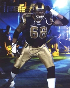 Kyle Turley signed NFL football 8x10 photo W/Cert Autographed (A0456 - Picture 1 of 2