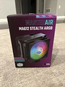 Cooler Master MasterAir MA612 Stealth ARGB Enfriador de Aire CPU, 6 Tubos de Calor, Níquel - Imagen 1 de 5