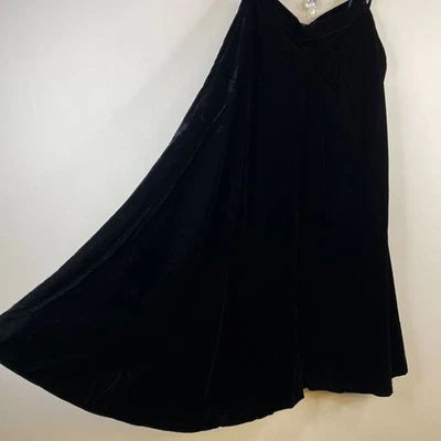 Ralph Lauren Vintage Womens Old Money Velvet Maxi Full Skirt 8 Circle Hong Kong - Image 1 of 4