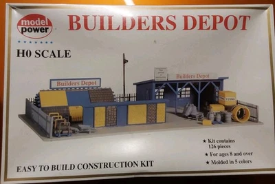 Model Power HO Scale Builders Supply Depot Buildings Kit NISB #418 - Image 1 of 2